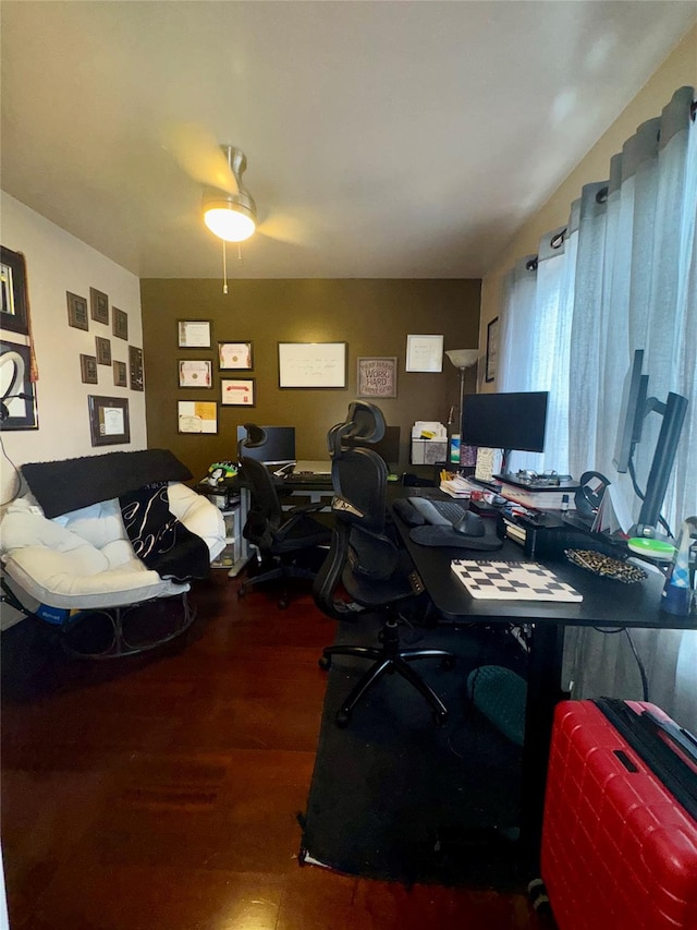 5 Fox Meadow Dr, Woodbury, NY 10930 - office space featuring wood finished floors and ceiling fan