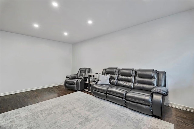 19 Rockledge Rd Unit 1A, Hartsdale, NY 10530 - cinema featuring recessed lighting, dark wood-type flooring, and baseboards
