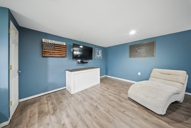 83 Woodcock Mtn Rd, Washingtonville, NY 10992 - living area with wood finished floors, baseboards, and recessed lighting