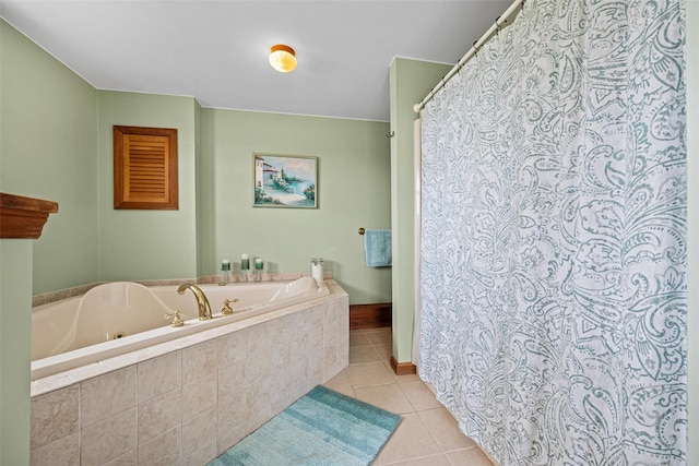 353 Berea Rd, Walden, NY 12586 - full bath featuring tile patterned flooring and a garden tub