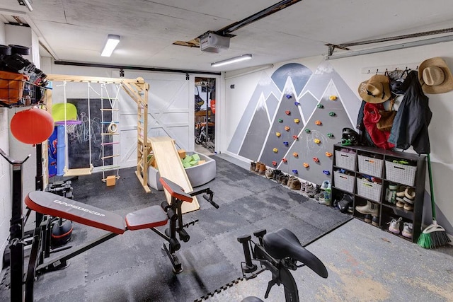 view of workout room