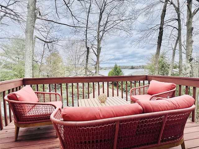 11 Lakeview Ct, Rock Hill, NY 12775 - wooden terrace with a water view