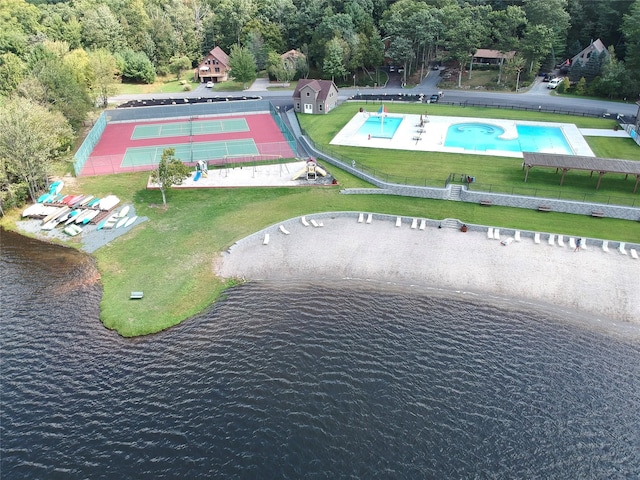 11 Lakeview Ct, Rock Hill, NY 12775 - drone / aerial view with a water view