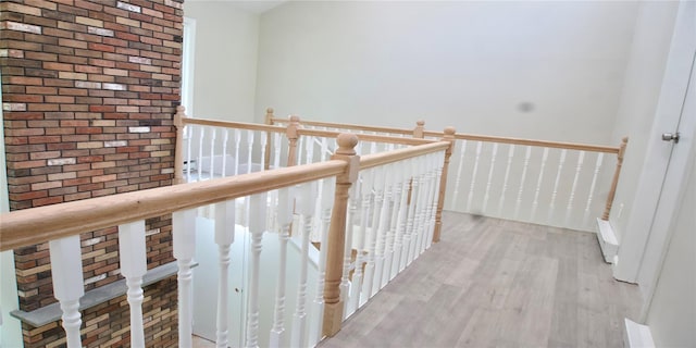 11 Lakeview Ct, Rock Hill, NY 12775 - corridor with an upstairs landing and light wood-type flooring