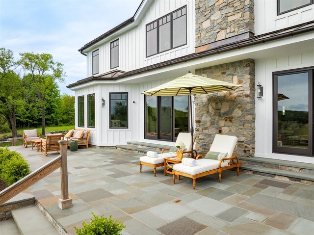3585 Rte 82, Millbrook, NY 12545 - view of patio / terrace with an outdoor living space