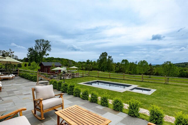 3585 Rte 82, Millbrook, NY 12545 - view of patio / terrace featuring an outbuilding