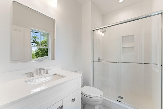20 Carthage Ln, Scarsdale, NY 10583 - full bathroom with toilet, vanity, and a shower stall