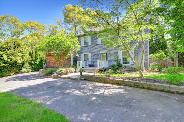 view of colonial inspired home