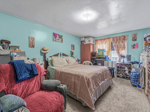 bedroom with carpet flooring