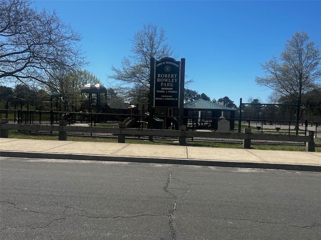 community playground with fence