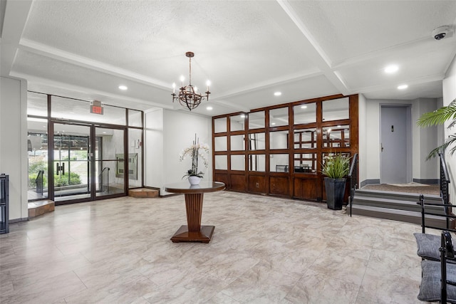 325 King St Unit 4D, Port Chester, NY 10573 - building lobby with recessed lighting, a security system, and a textured ceiling