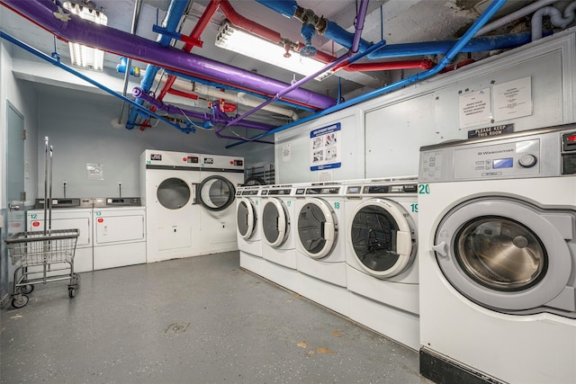 325 King St Unit 4D, Port Chester, NY 10573 - community laundry room with washing machine and dryer