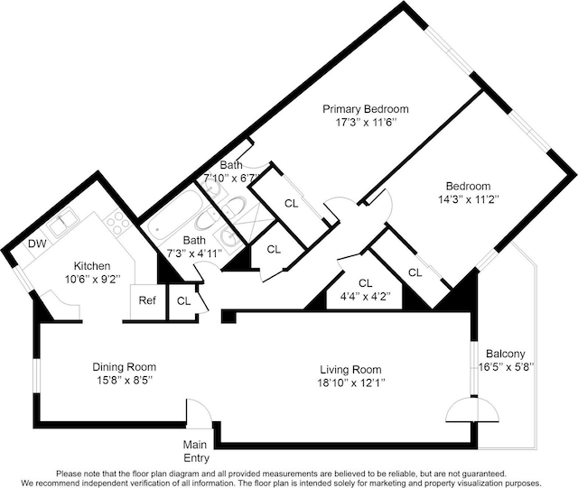 325 King St Unit 4D, Port Chester, NY 10573 - view of home floor plan