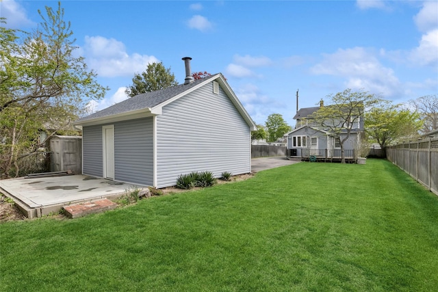 exterior space with fence
