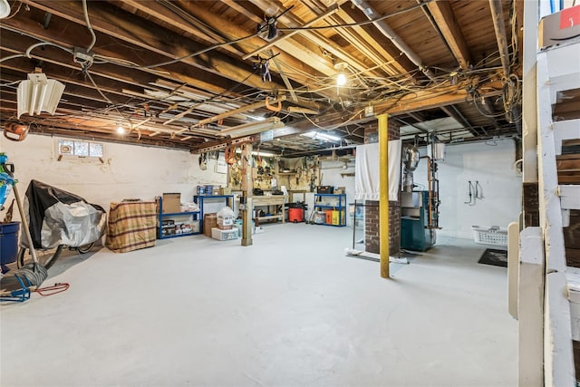view of basement