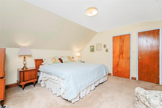 249Slosson Ave, Staten Island, NY 10314 - bedroom with lofted ceiling and light colored carpet