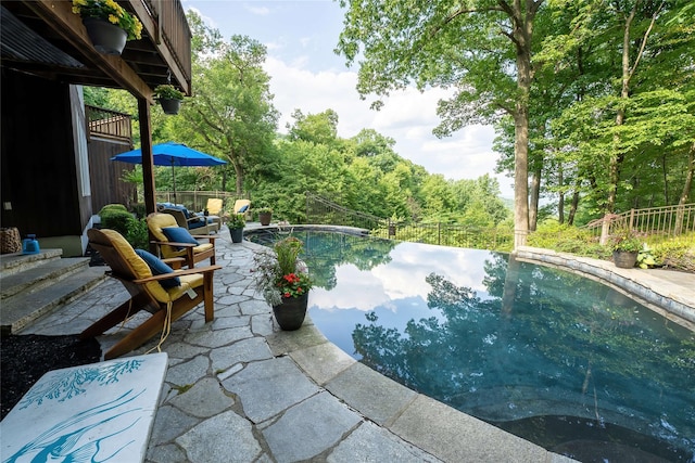 36 Ridgetop Dr, Tomkins Cove, NY 10986 - view of pool with fence and a patio