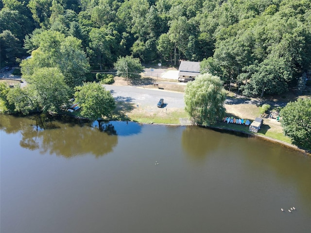 36 Ridgetop Dr, Tomkins Cove, NY 10986 - bird's eye view of a nearby body of water and a heavily wooded area