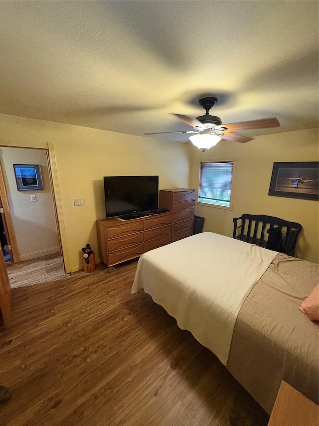 56 Martin Dr, Wappingers Falls, NY 12590 - bedroom with wood finished floors and ceiling fan