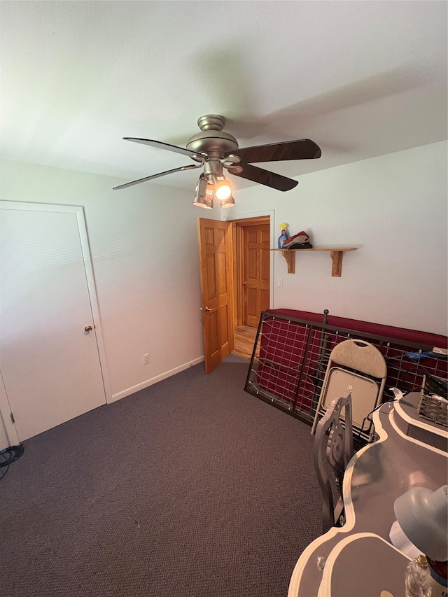 56 Martin Dr, Wappingers Falls, NY 12590 - carpeted bedroom with a ceiling fan