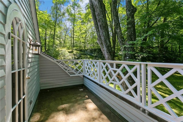 view of balcony