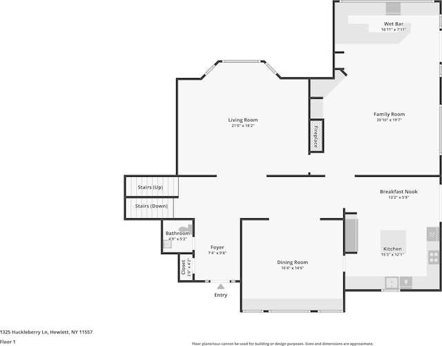 1325 Huckleberry Ln, Hewlett Harbor, NY 11557 - room layout
