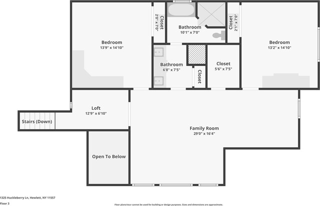 1325 Huckleberry Ln, Hewlett Harbor, NY 11557 - floor plan / room layout