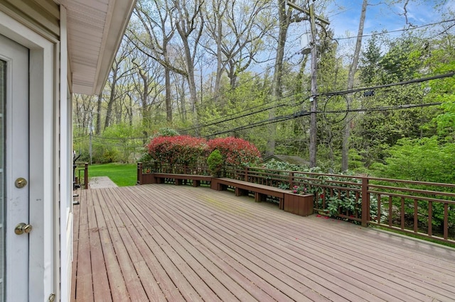 165 Tara Dr, Roslyn, NY 11576 - view of wooden deck