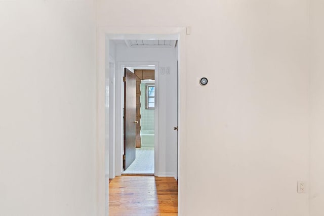 51 Strong Rd, Ferndale, NY 12734 - corridor with baseboards and light wood-style flooring