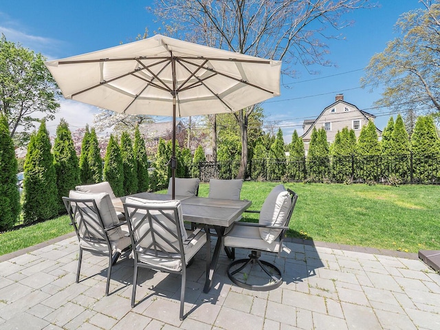 view of patio / terrace with outdoor dining area
