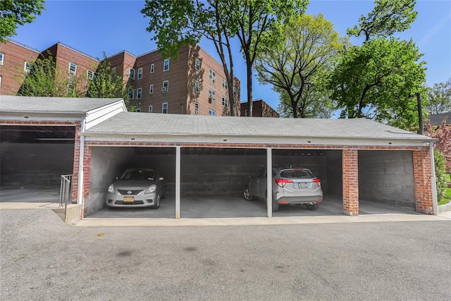view of parking / parking lot
