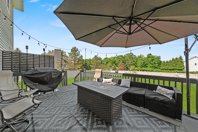 3 Kings Dr, Middletown, NY 10941 - deck with outdoor lounge area and grilling area