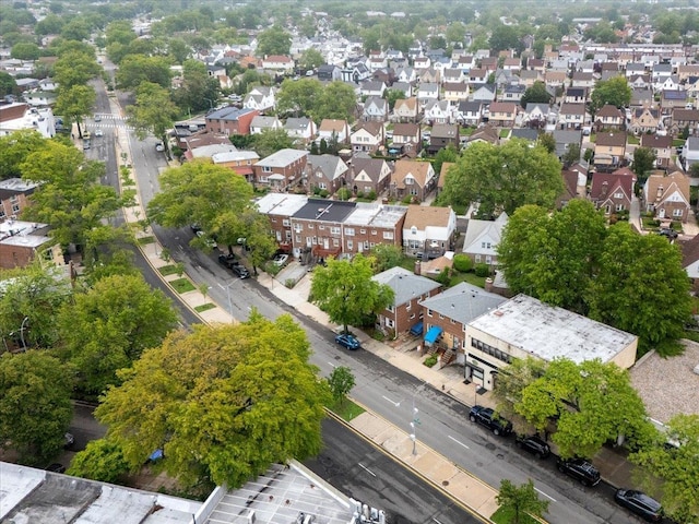 aerial view of residential area