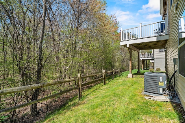 13 Sage Ct, Middletown, NY 10940 - view of yard with fence and cooling unit