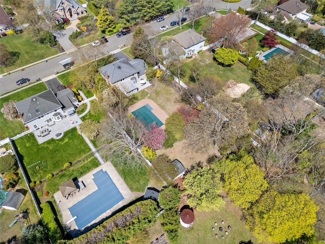 bird's eye view with a residential view