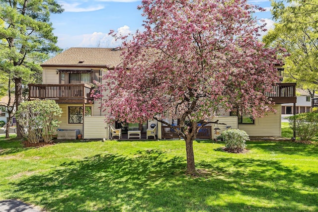 exterior space with a lawn