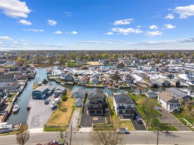 83 Central Ave, Amityville, NY 11701 - bird's eye view featuring a residential view and a water view