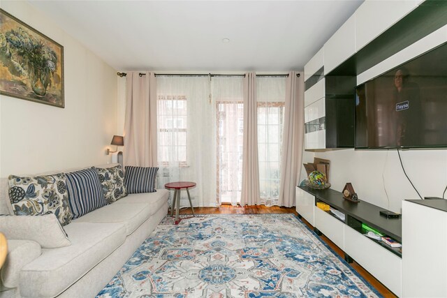 108-27 63rd Ave Unit 4B, Forest Hills, NY 11375 - living area with wood finished floors