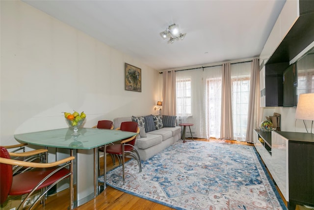 108-27 63rd Ave Unit 4B, Forest Hills, NY 11375 - living room with wood finished floors