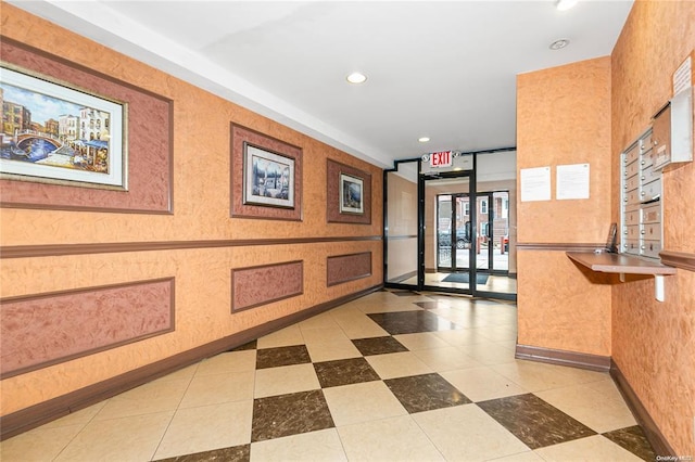 108-27 63rd Ave Unit 4B, Forest Hills, NY 11375 - building lobby featuring recessed lighting