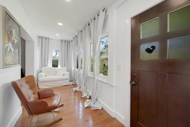 92 Ridgewood Ave, Yonkers, NY 10704 - living area with baseboards, recessed lighting, and light wood finished floors