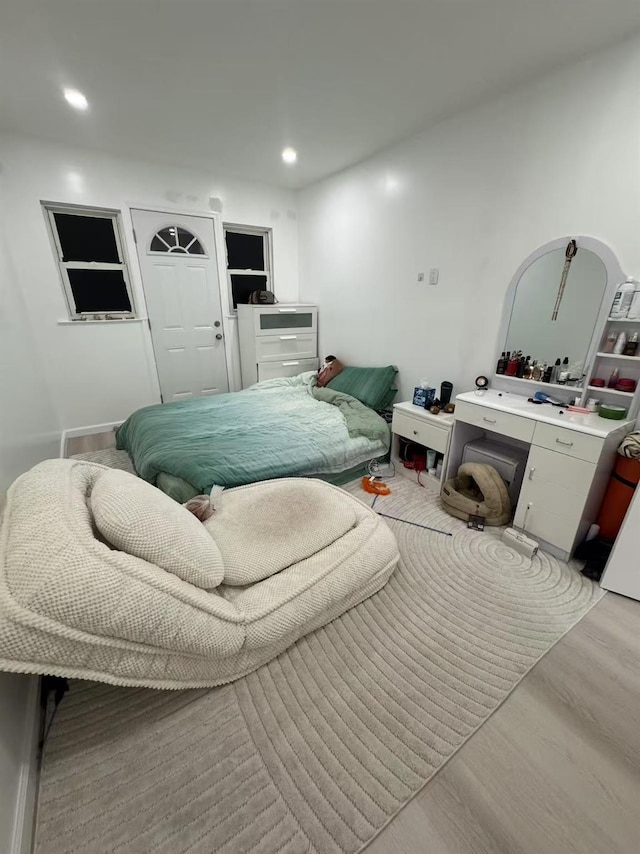 25-19 120th St, College Point, NY 11356 - bedroom featuring wood finished floors and recessed lighting