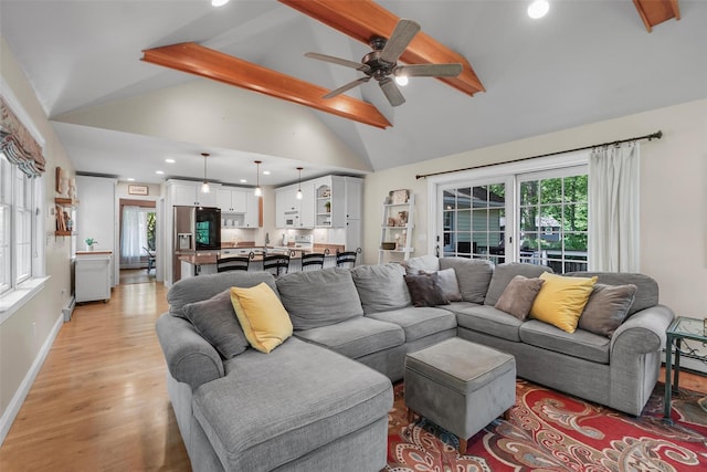 2 Jean Way, Purdys, NY 10578 - living area with a ceiling fan, light wood-style floors, recessed lighting, and a baseboard heating unit