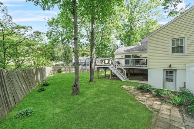2 Jean Way, Purdys, NY 10578 - view of yard with stairs and a wooden deck