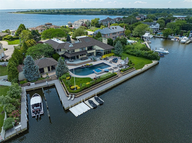 136 The Helm, East Islip, NY 11730 - aerial perspective of suburban area featuring a large body of water