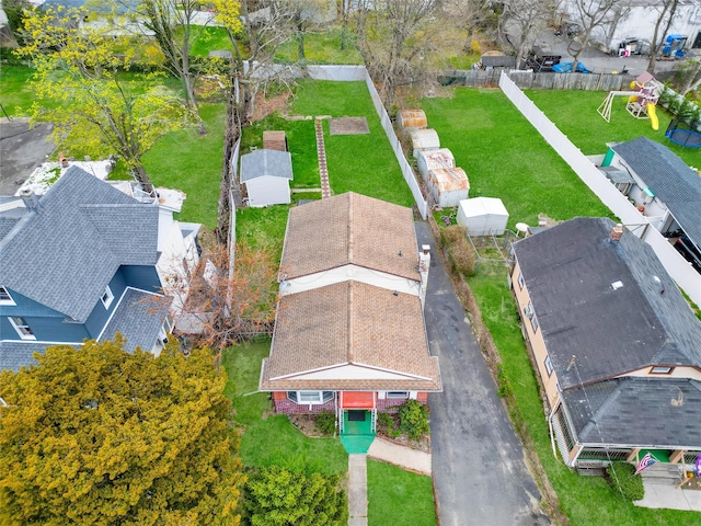bird's eye view featuring a residential view