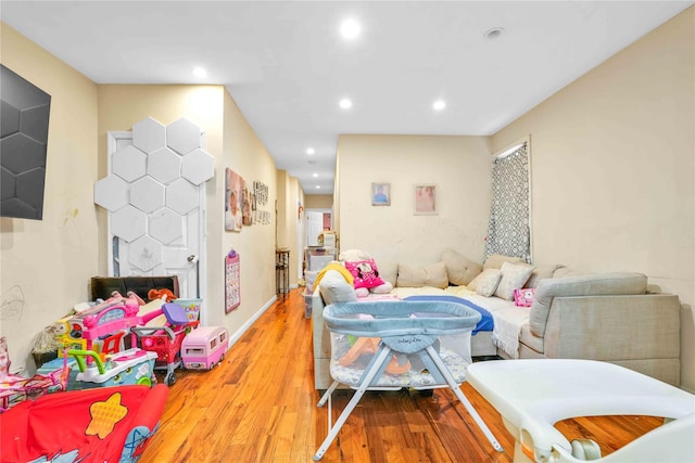109-55 Lefferts Blvd, South Ozone Park, NY 11419 - living area with recessed lighting and wood finished floors