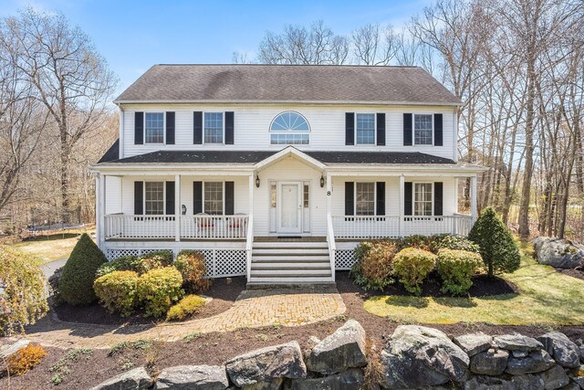 view of front of home featuring a porch