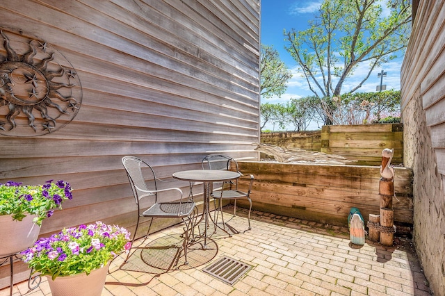view of patio / terrace with visible vents