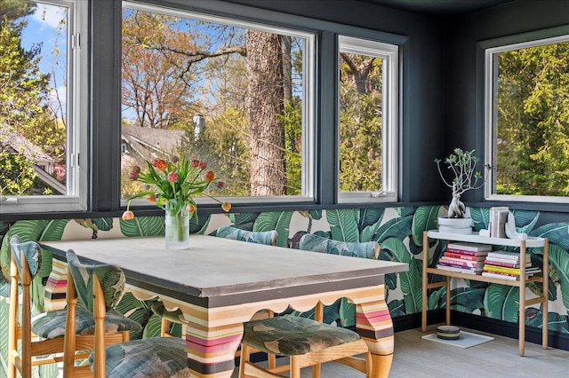 view of sunroom